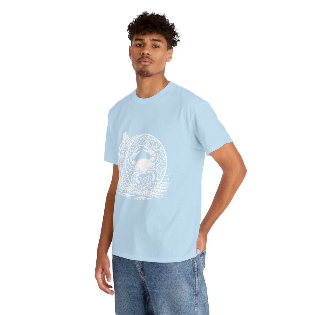 Crab Crew Graphic Tee — "Hauling Rebels Blue Crab Crew" Cotton T-Shirt