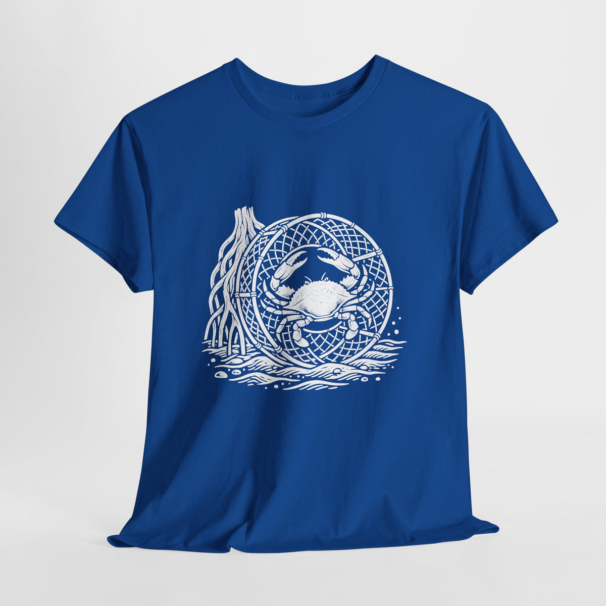 Crab Crew Graphic Tee — "Hauling Rebels Blue Crab Crew" Cotton T-Shirt