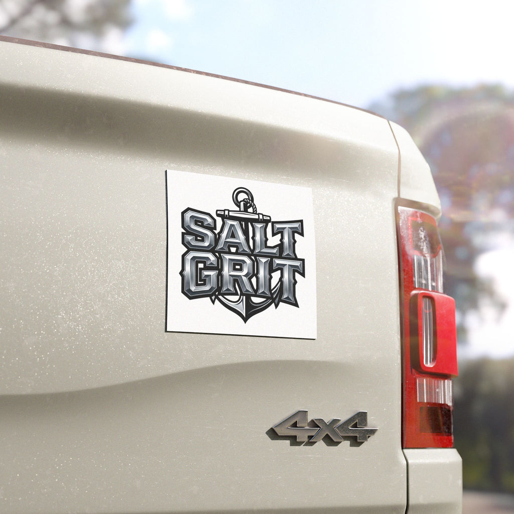 Salt Grit Anchor Car Magnet — Nautical Marine Truck Decal