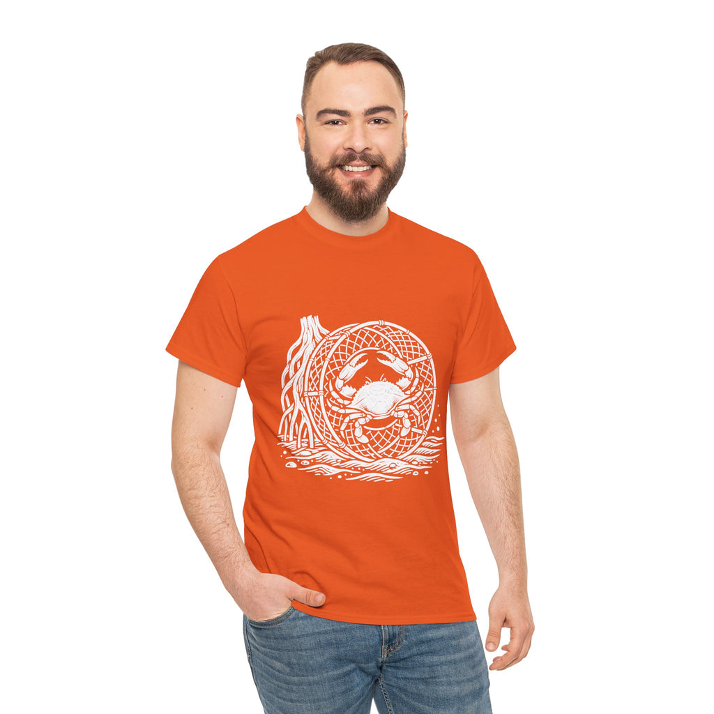 Crab Crew Graphic Tee — "Hauling Rebels Blue Crab Crew" Cotton T-Shirt