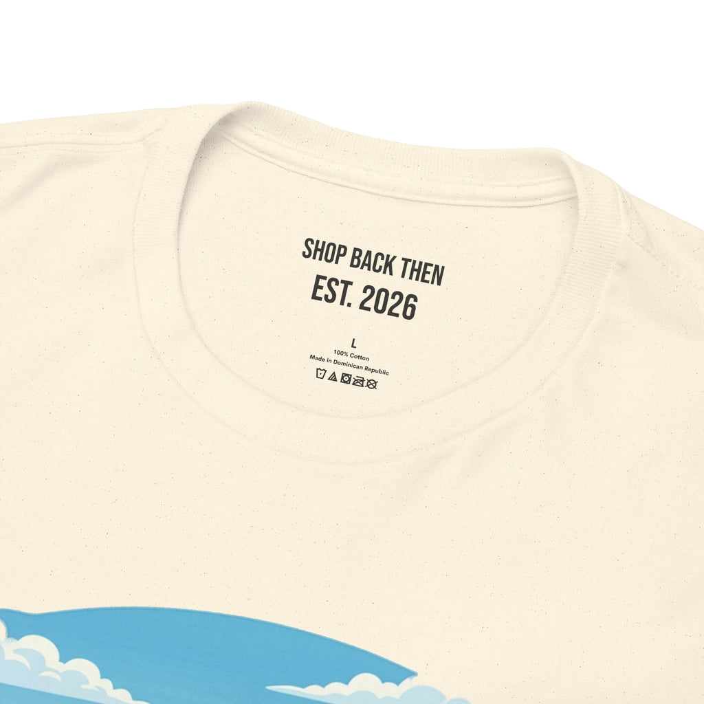 Fishing Tee — "Tracking the Tide, Living the Past" Graphic Shirt