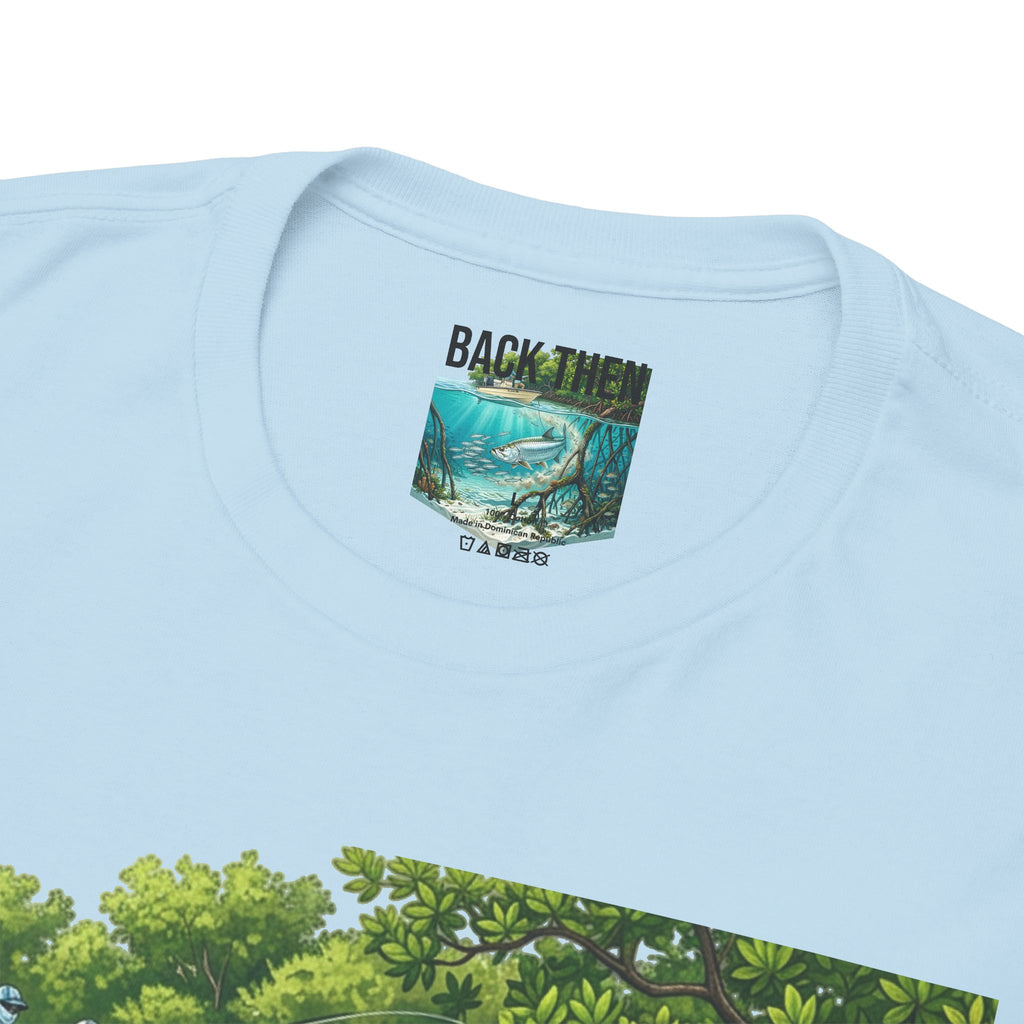 Fishing T-Shirt — "Back-Bay Rebel" Mangrove Born Graphic Tee
