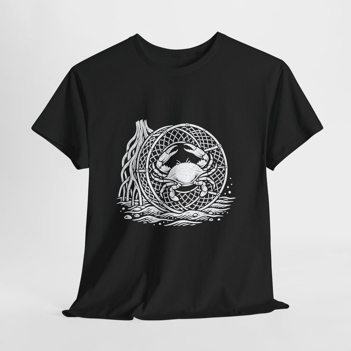 Crab Crew Graphic Tee — "Hauling Rebels Blue Crab Crew" Cotton T-Shirt