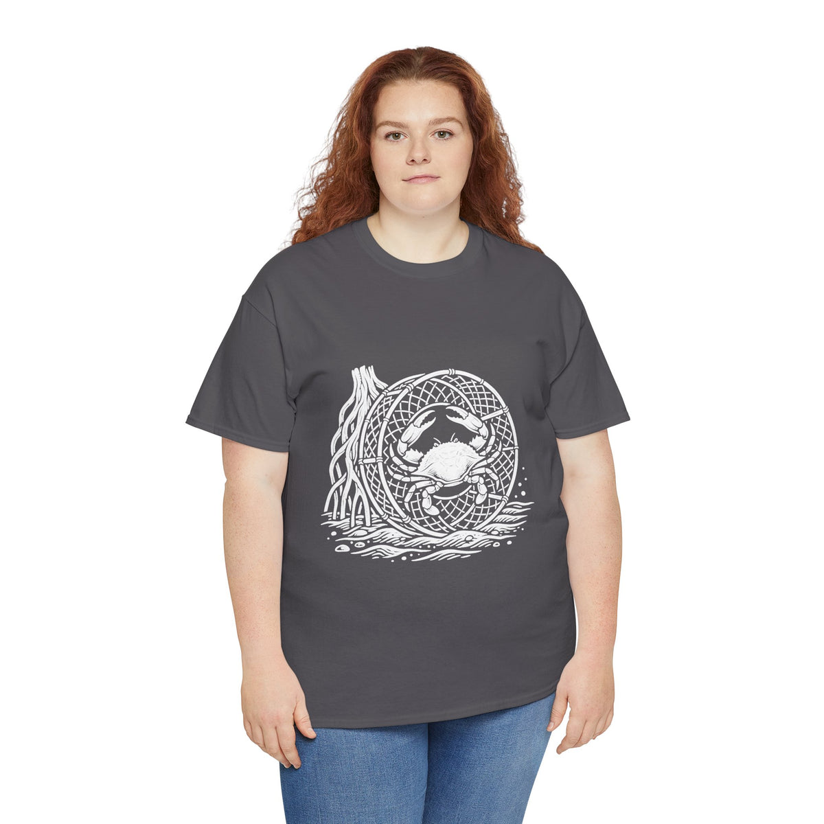 Crab Crew Graphic Tee — "Hauling Rebels Blue Crab Crew" Cotton T-Shirt