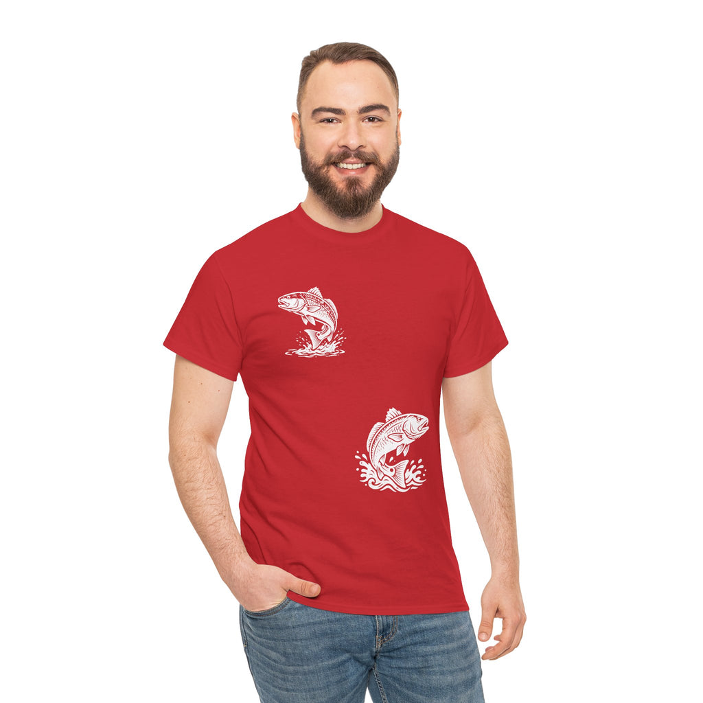 Go Track a Redfish Tee — Fishing Graphic T-Shirt with 'The Apps Are Tracking You' Slogan
