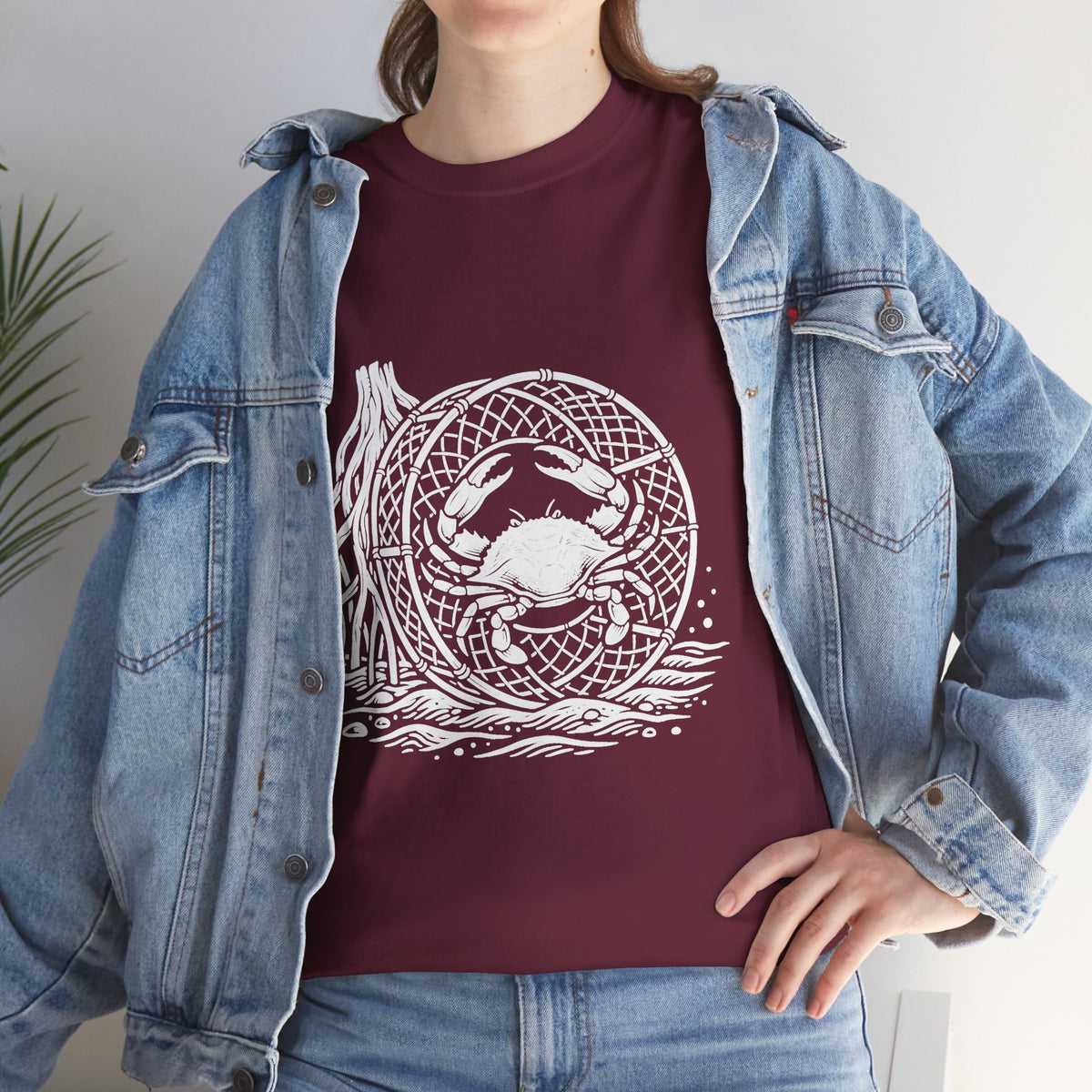 Crab Crew Graphic Tee — "Hauling Rebels Blue Crab Crew" Cotton T-Shirt