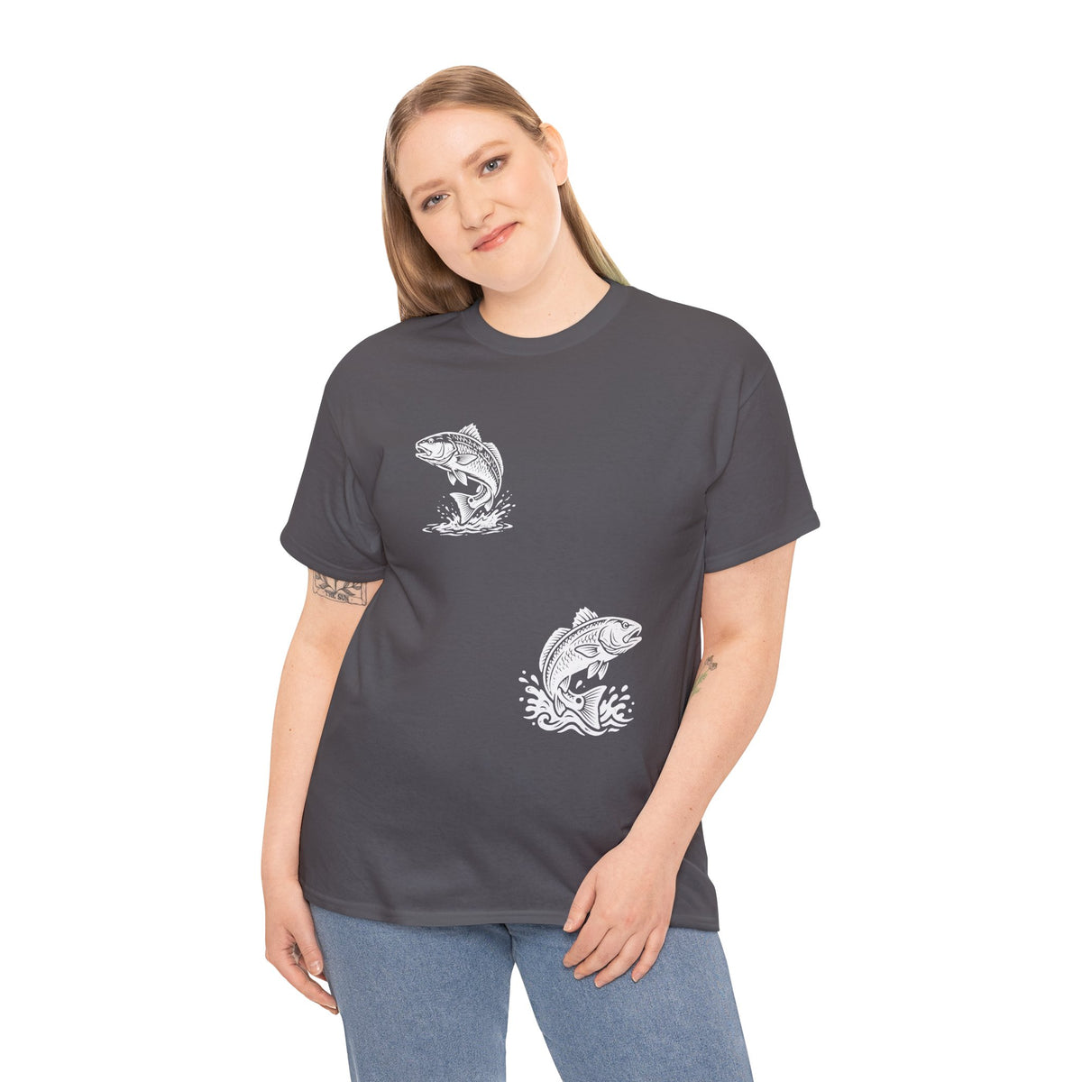 Go Track a Redfish Tee — Fishing Graphic T-Shirt with 'The Apps Are Tracking You' Slogan