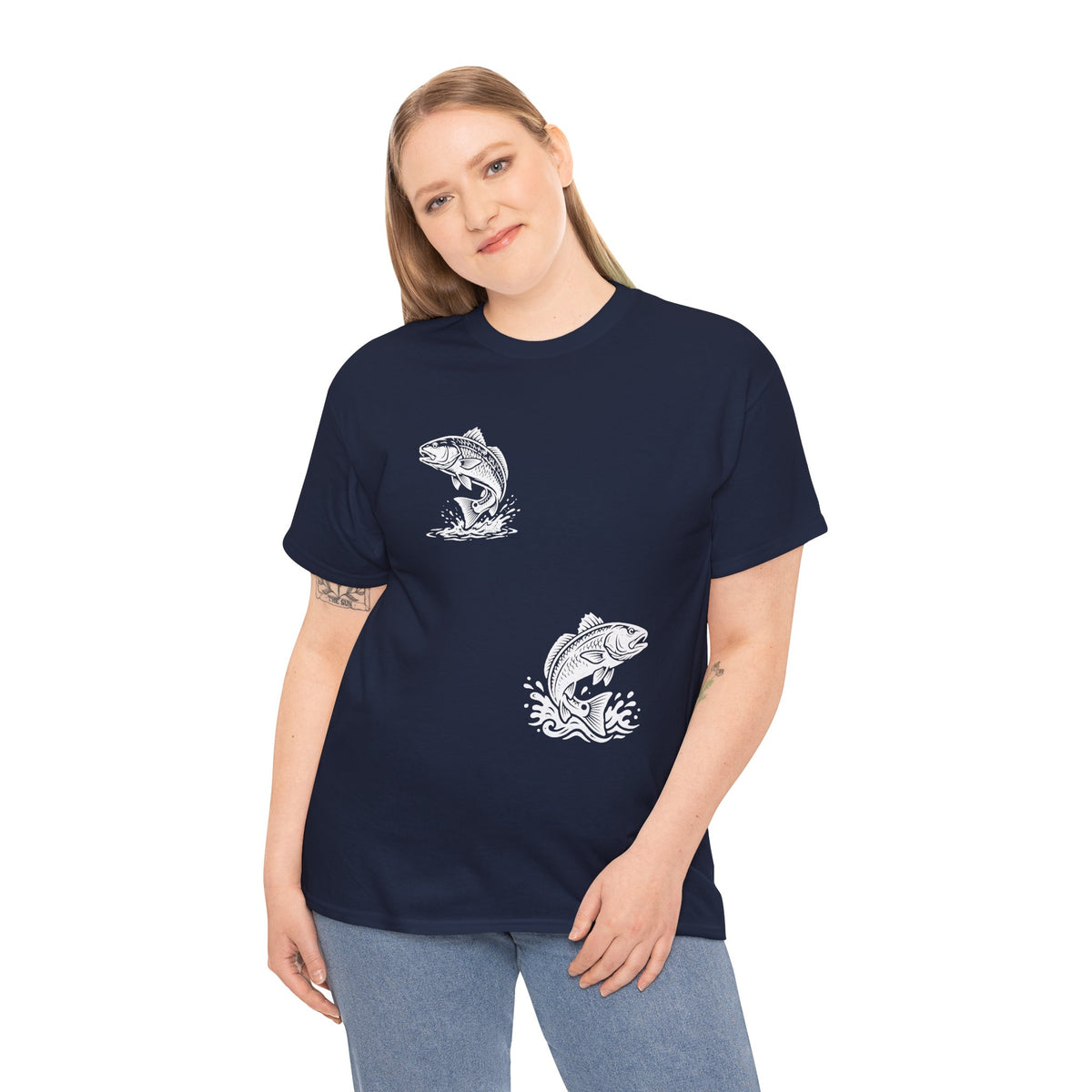 Go Track a Redfish Tee — Fishing Graphic T-Shirt with 'The Apps Are Tracking You' Slogan