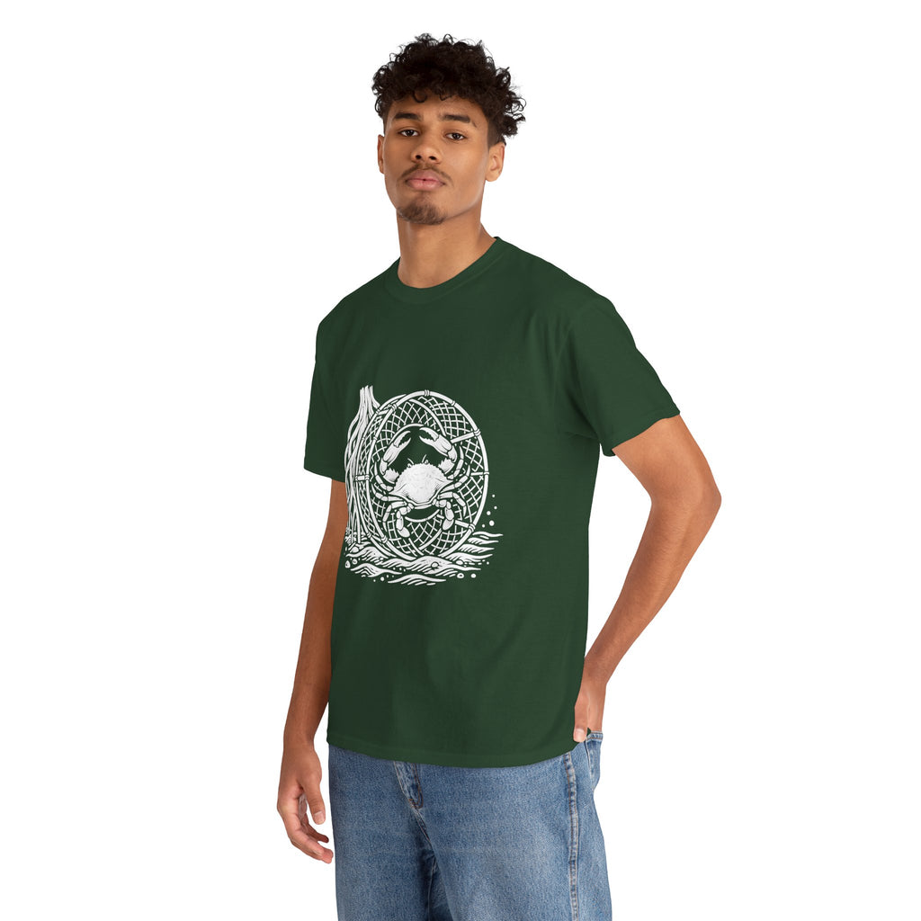 Crab Crew Graphic Tee — "Hauling Rebels Blue Crab Crew" Cotton T-Shirt