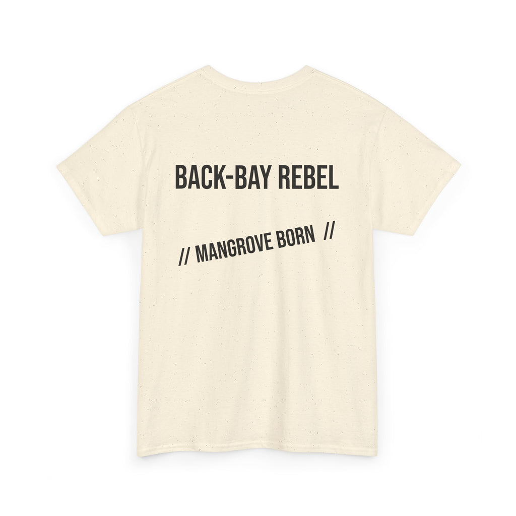 Fishing T-Shirt — "Back-Bay Rebel" Mangrove Born Graphic Tee