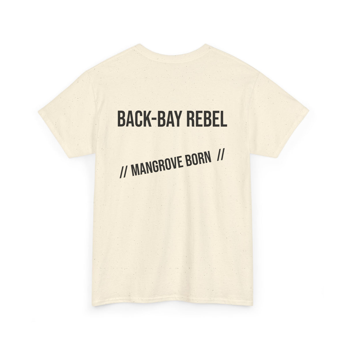 Fishing T-Shirt — "Back-Bay Rebel" Mangrove Born Graphic Tee
