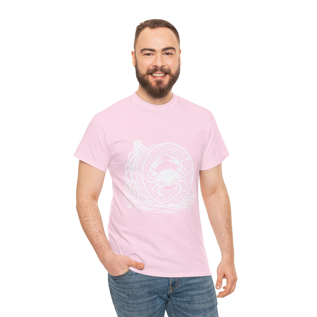 Crab Crew Graphic Tee — "Hauling Rebels Blue Crab Crew" Cotton T-Shirt