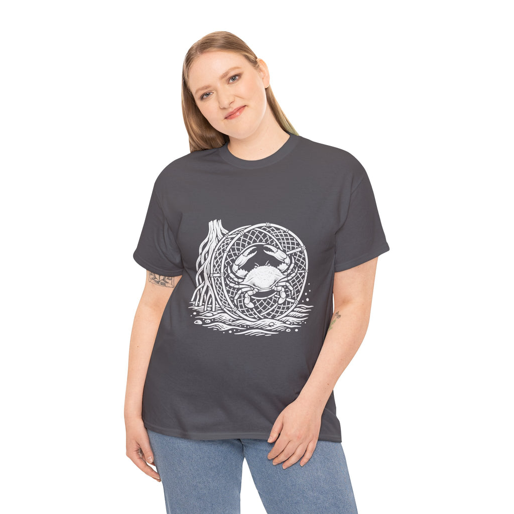 Crab Crew Graphic Tee — "Hauling Rebels Blue Crab Crew" Cotton T-Shirt