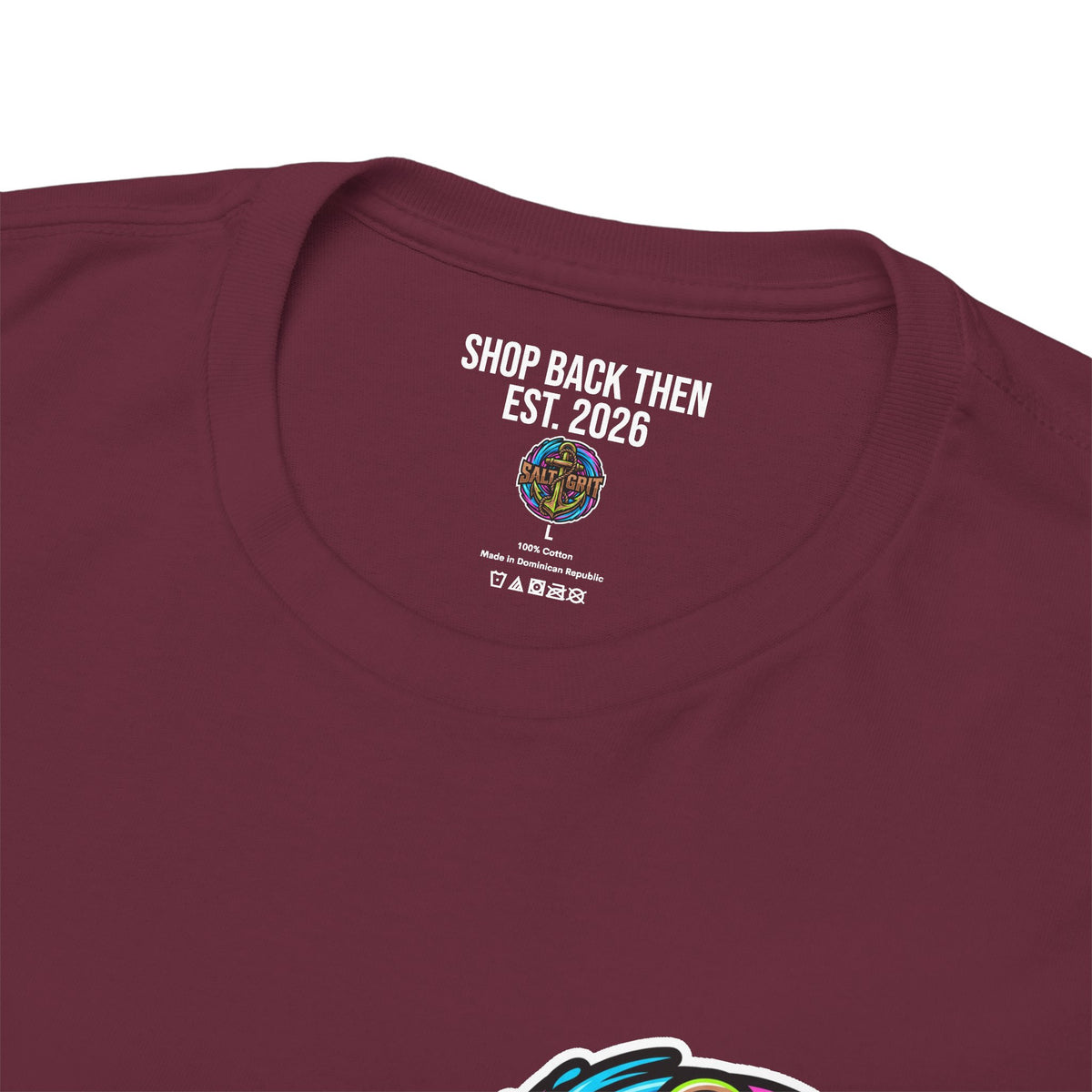 Flounder Wave T‑Shirt — 'Salt + Grit' Coastal Fishing Graphic Tee