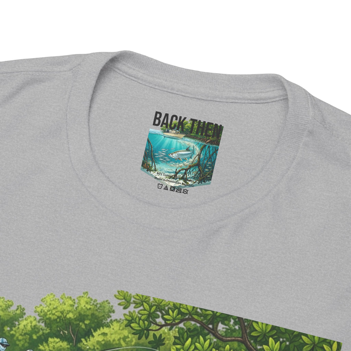 Fishing T-Shirt — "Back-Bay Rebel" Mangrove Born Graphic Tee