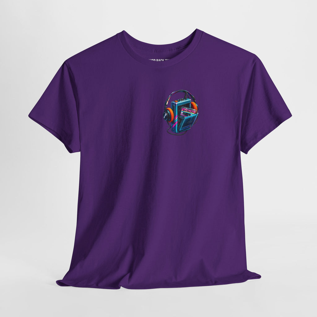 Retro Vaporwave Tee — Neon '80s Music Room Graphic T-Shirt