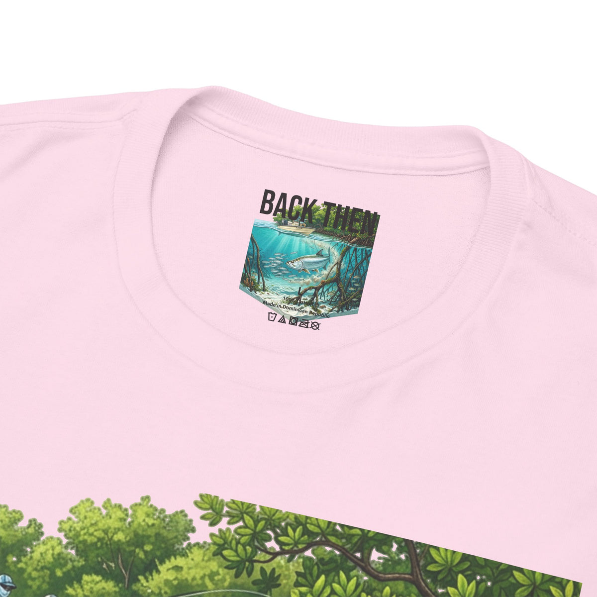 Fishing T-Shirt — "Back-Bay Rebel" Mangrove Born Graphic Tee
