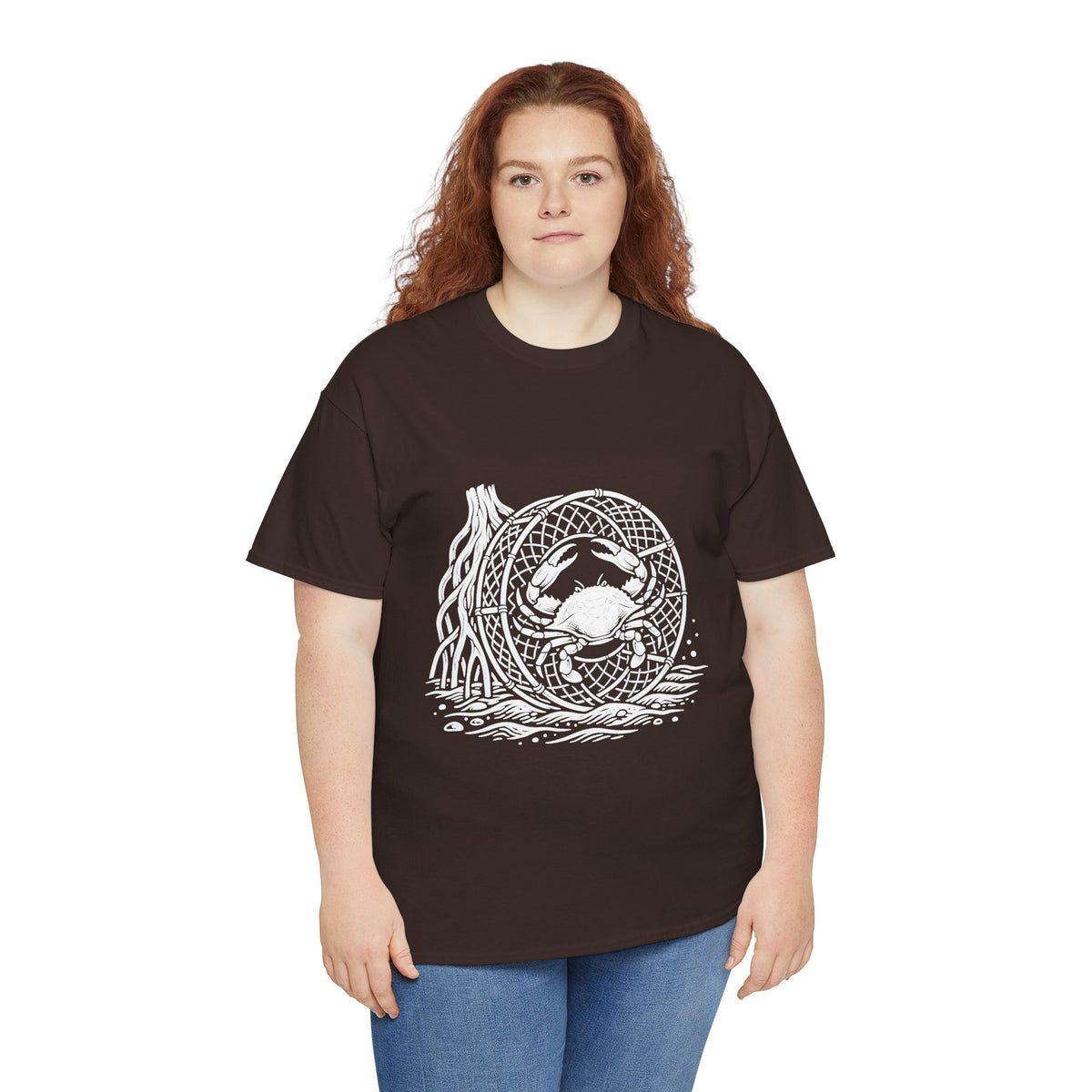 Crab Crew Graphic Tee — "Hauling Rebels Blue Crab Crew" Cotton T-Shirt