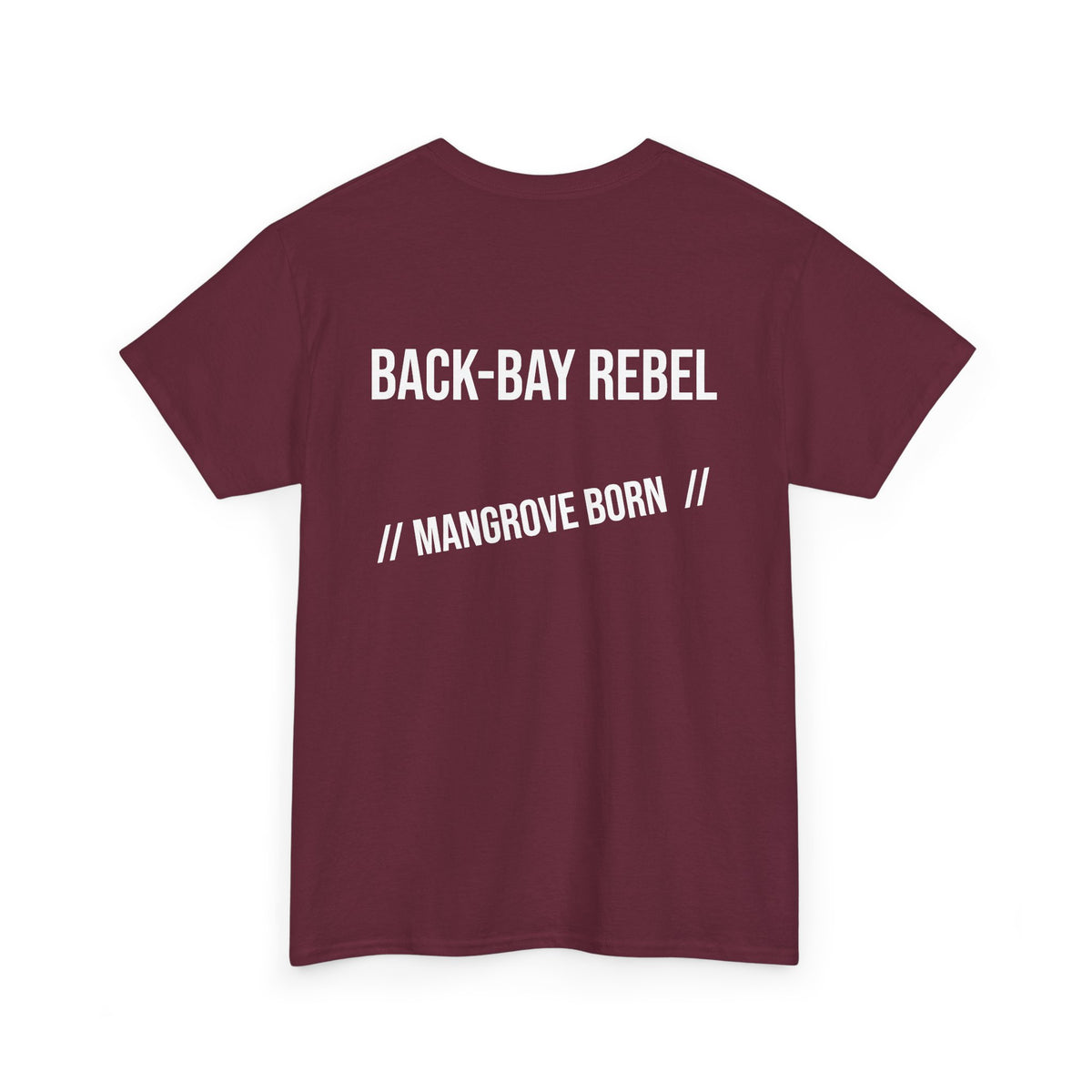 Fishing T-Shirt — "Back-Bay Rebel" Mangrove Born Graphic Tee