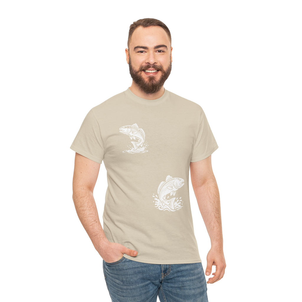Go Track a Redfish Tee — Fishing Graphic T-Shirt with 'The Apps Are Tracking You' Slogan