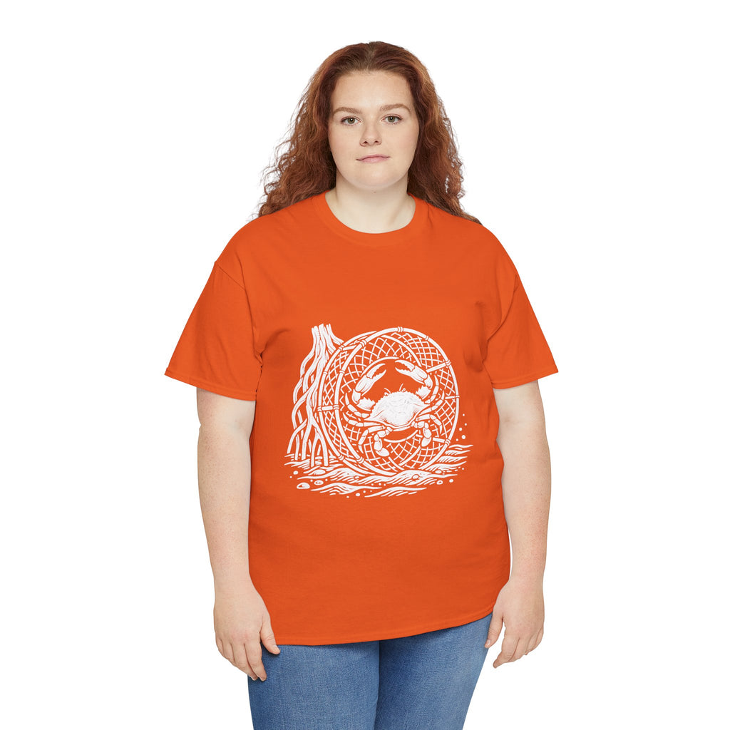 Crab Crew Graphic Tee — "Hauling Rebels Blue Crab Crew" Cotton T-Shirt