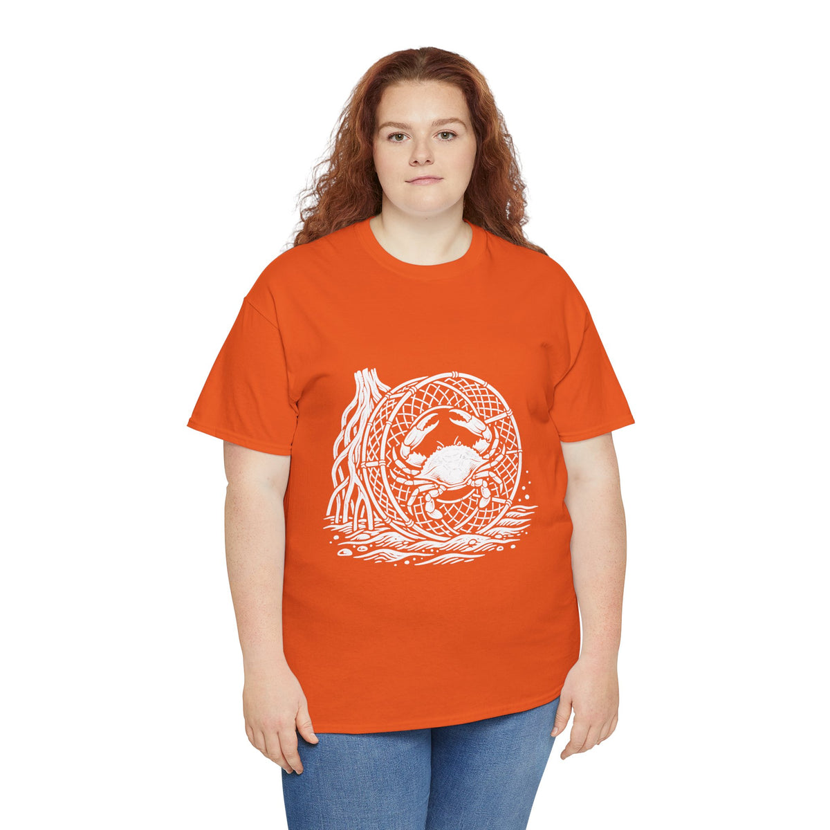 Crab Crew Graphic Tee — "Hauling Rebels Blue Crab Crew" Cotton T-Shirt