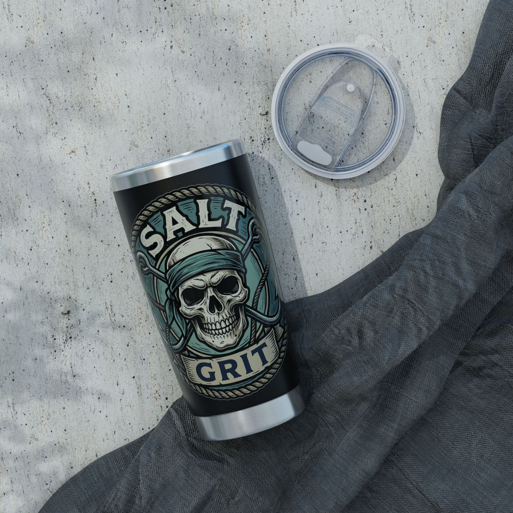 Tumbler — 'Salt Grit' Skull Nautical 20oz Insulated Travel Cup