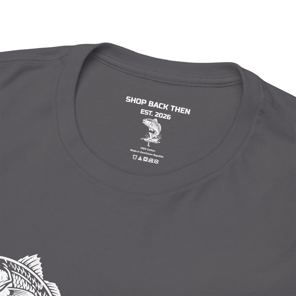 Go Track a Redfish Tee — Fishing Graphic T-Shirt with 'The Apps Are Tracking You' Slogan