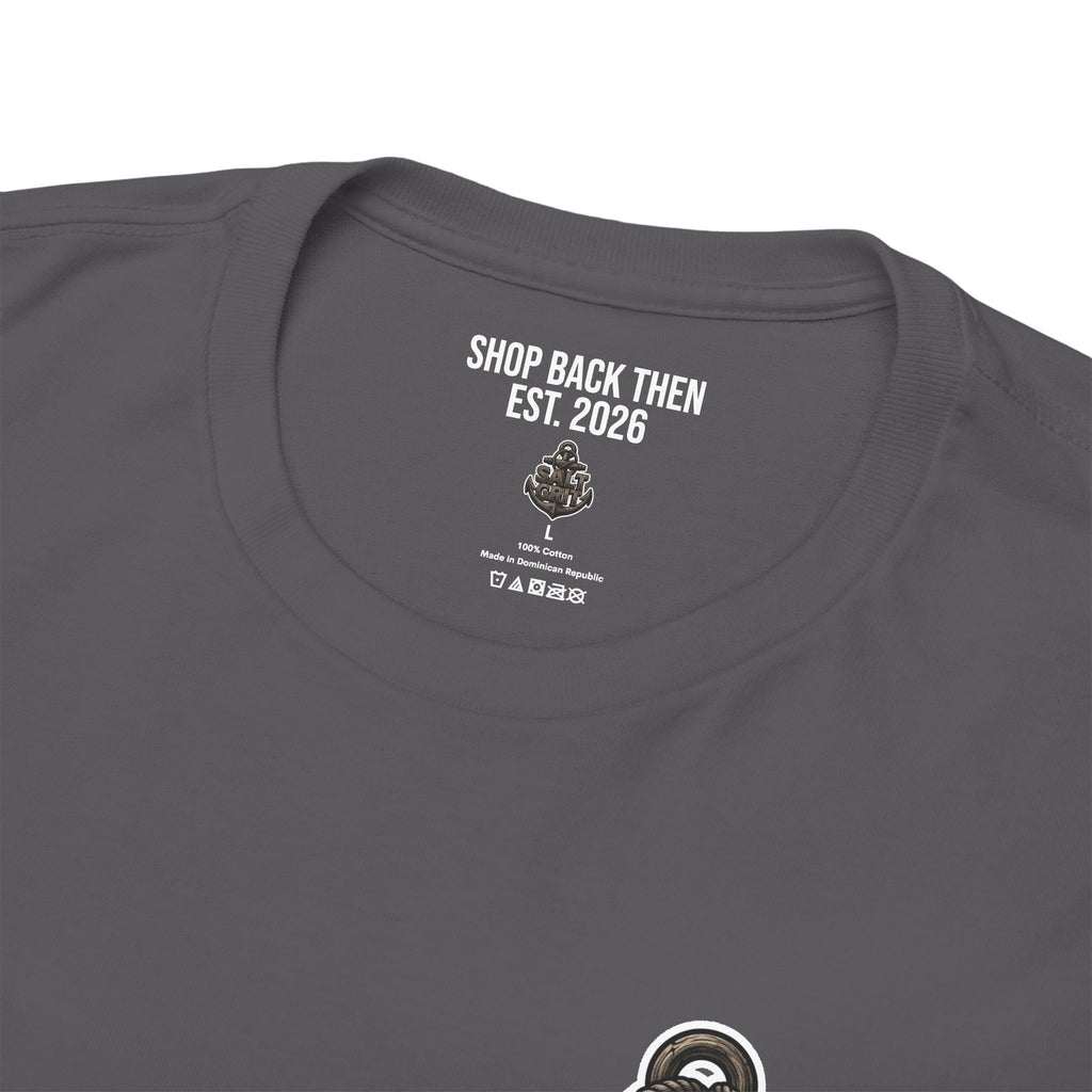 Redfish Anchor Tee — Retro Fisherman Graphic T-Shirt