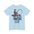 Fishing T-Shirt — "Still Fishing After I Die" Skeleton Angler Graphic Tee