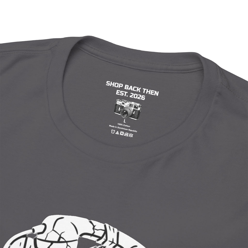 Retro Payphone T‑Shirt — "Back in the Day We Were Free Not Tracked" Vintage Camera Tee