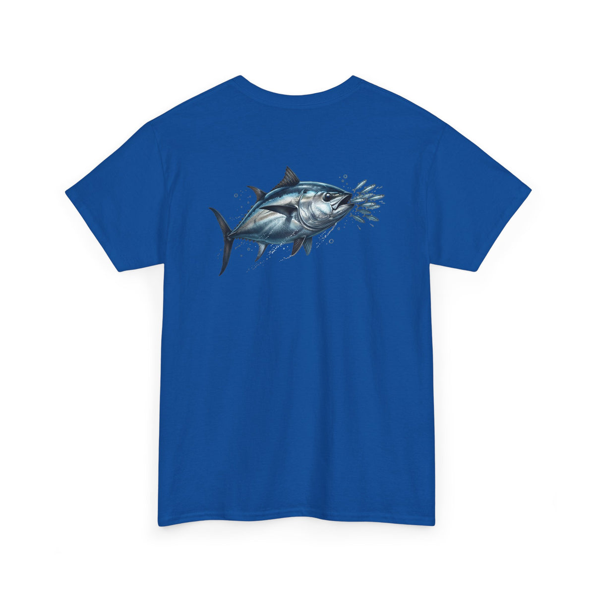 Salt Grit Fishing Tee — Blue Tuna Graphic Cotton T-Shirt
