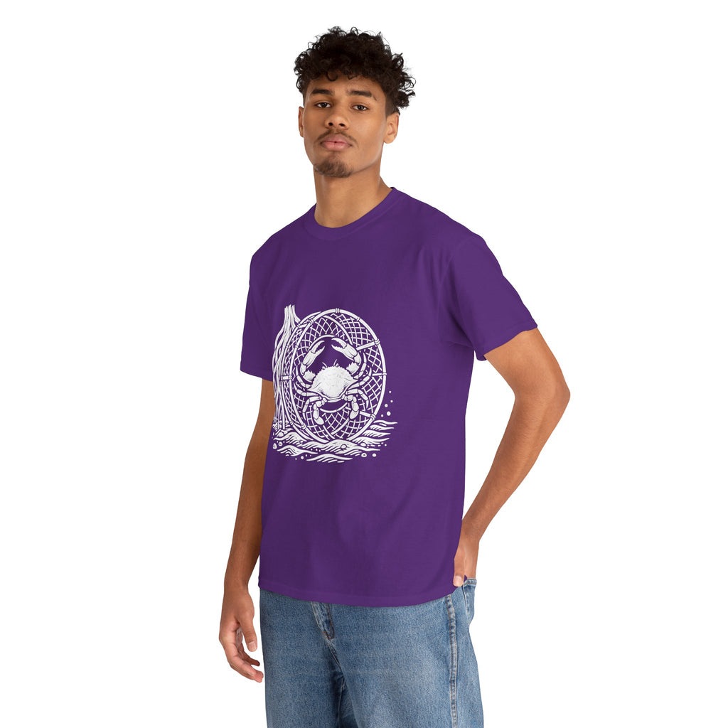 Crab Crew Graphic Tee — "Hauling Rebels Blue Crab Crew" Cotton T-Shirt