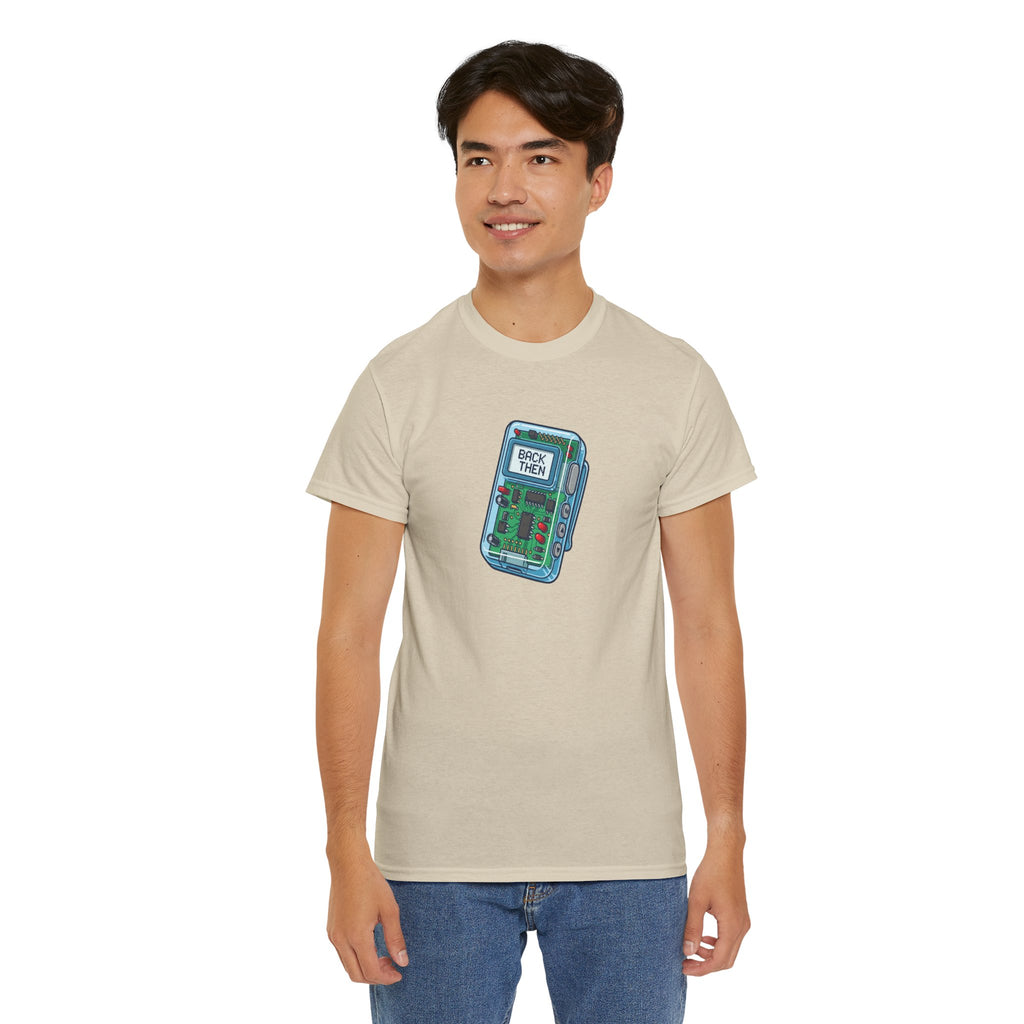 Retro Beeper Tee — “ANALOG MINDSET IN A DIGITAL TRAP” Vintage Pager Graphic Shirt
