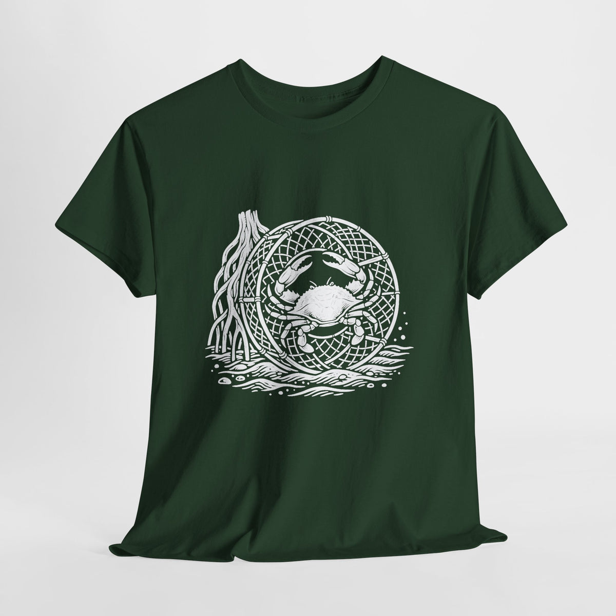 Crab Crew Graphic Tee — "Hauling Rebels Blue Crab Crew" Cotton T-Shirt