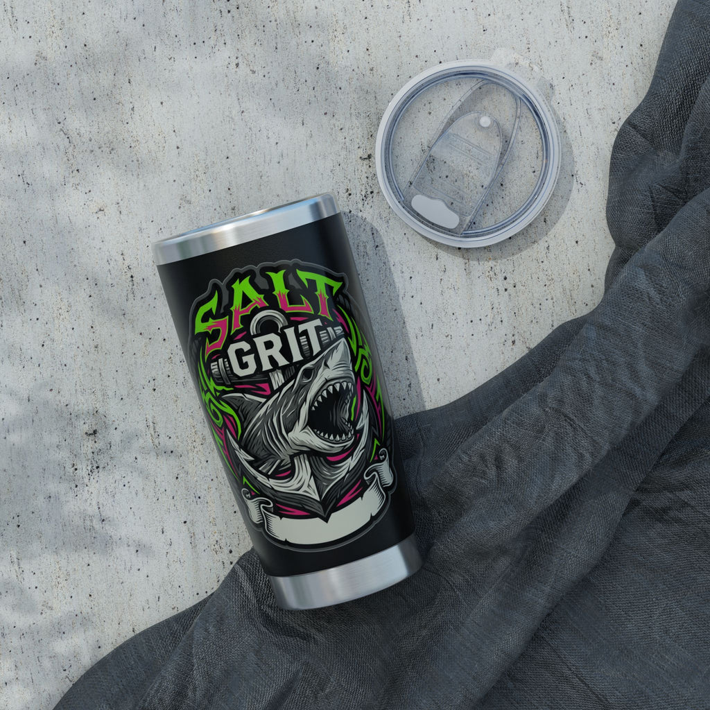 Salt & Grit Shark 20oz Tumbler — Insulated Stainless Travel Cup