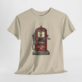 Vintage Gas Pump Tee — 'Gasoline' Retro Petrol Station T-Shirt