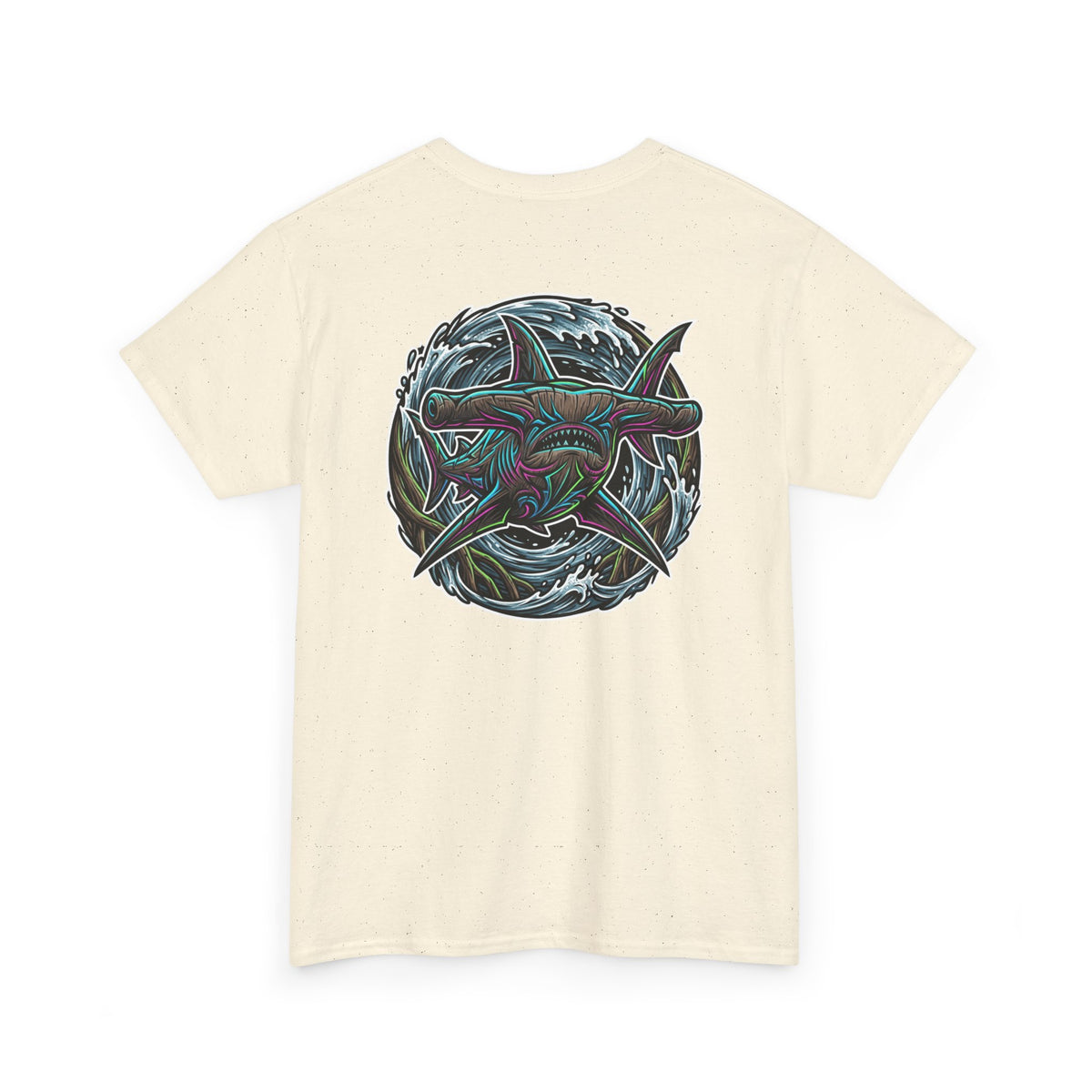 Shark Circle Graphic Tee — Salt Grit Surf T-Shirt