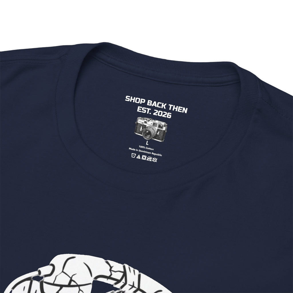 Retro Payphone T‑Shirt — "Back in the Day We Were Free Not Tracked" Vintage Camera Tee