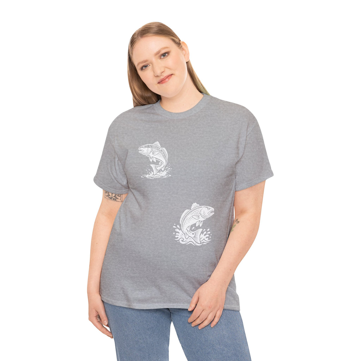 Go Track a Redfish Tee — Fishing Graphic T-Shirt with 'The Apps Are Tracking You' Slogan