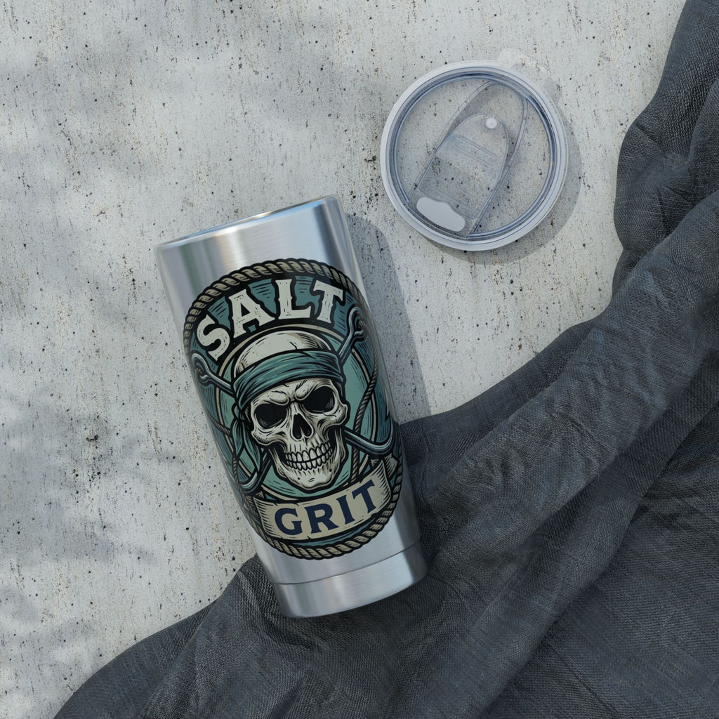 Tumbler — 'Salt Grit' Skull Nautical 20oz Insulated Travel Cup