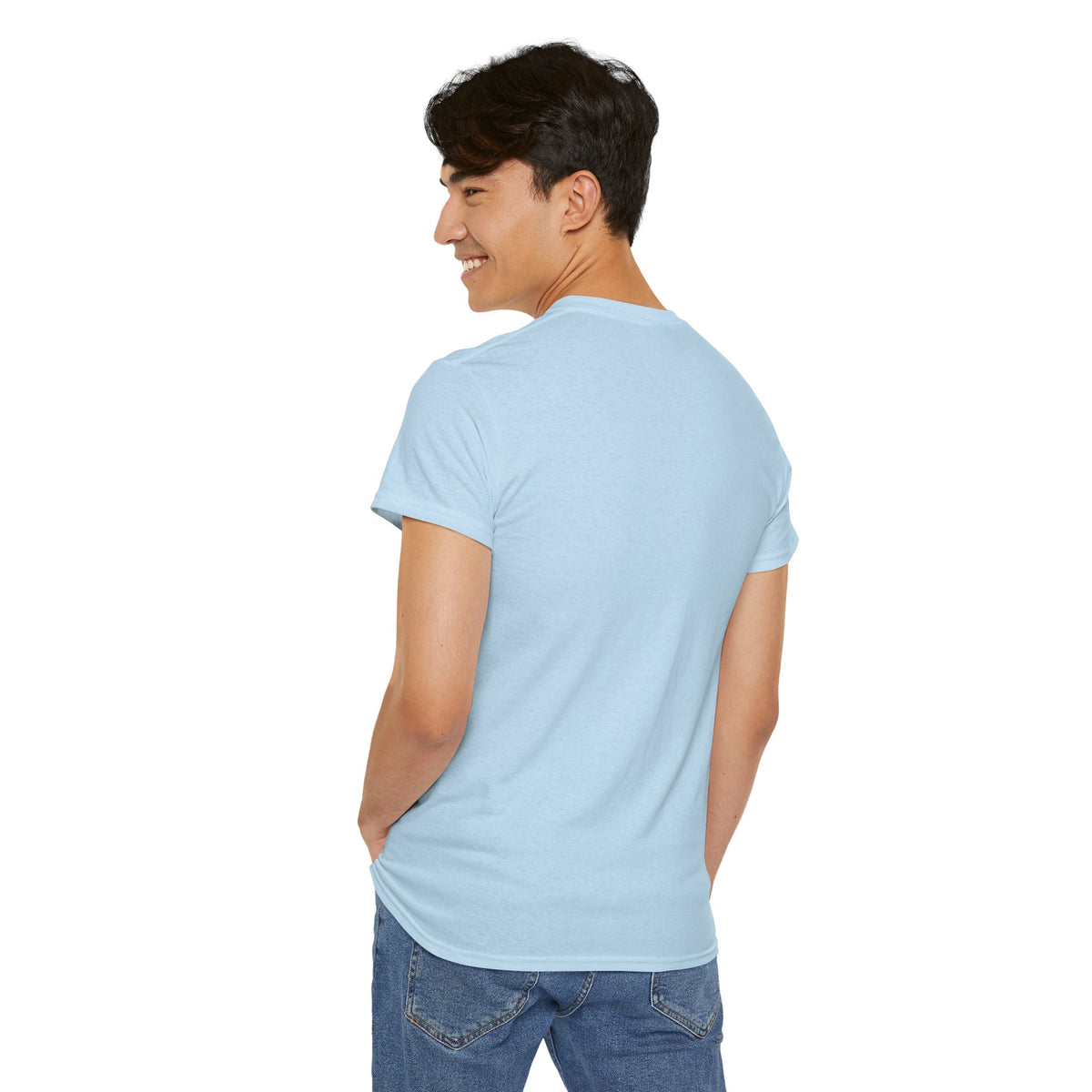 Fishing Dock T‑Shirt — Angler on Pier with Giant Fish Illustration