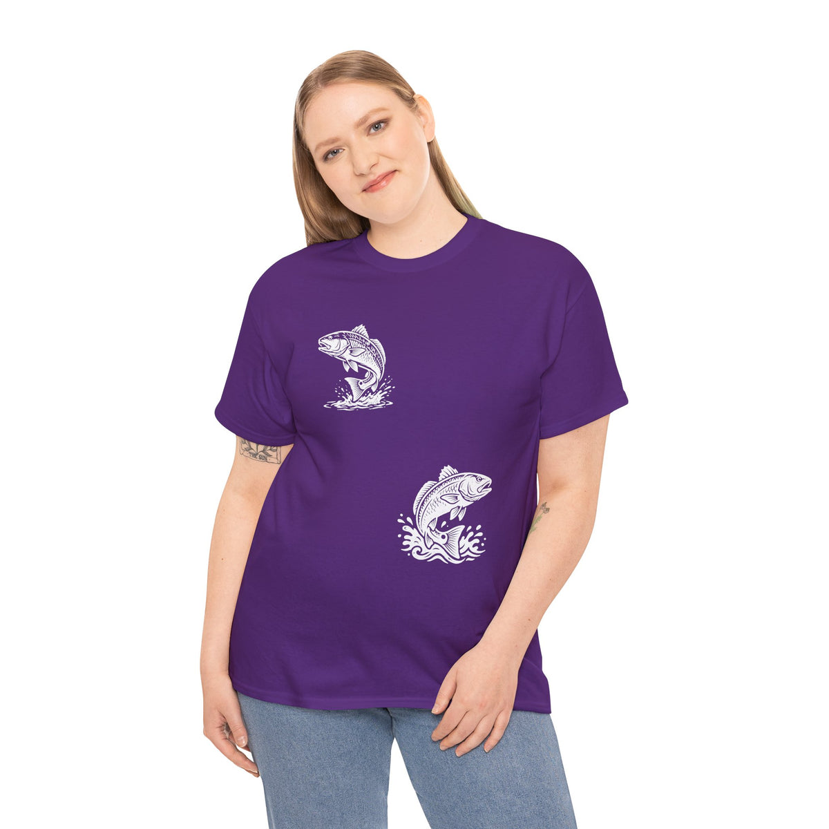 Go Track a Redfish Tee — Fishing Graphic T-Shirt with 'The Apps Are Tracking You' Slogan