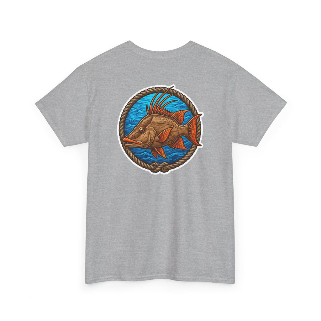 Hogfish Circle Graphic Tee — Vintage Gamefish Fishing T-Shirt