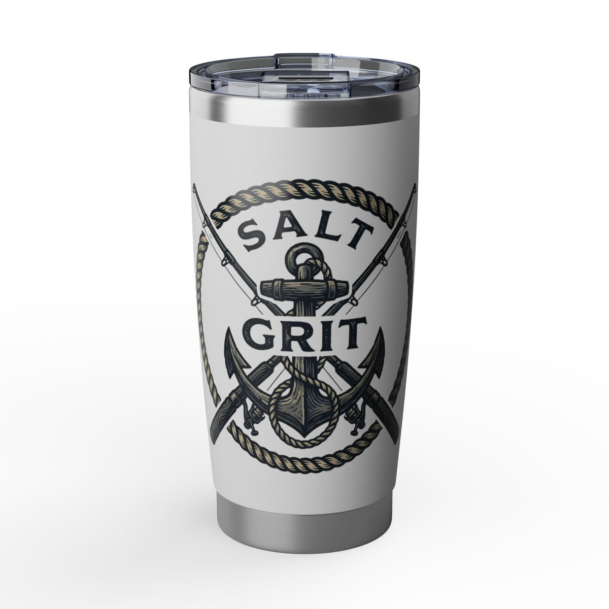 Salt & Grit Anchor 20oz Tumbler — Nautical Stainless Steel Travel Cup