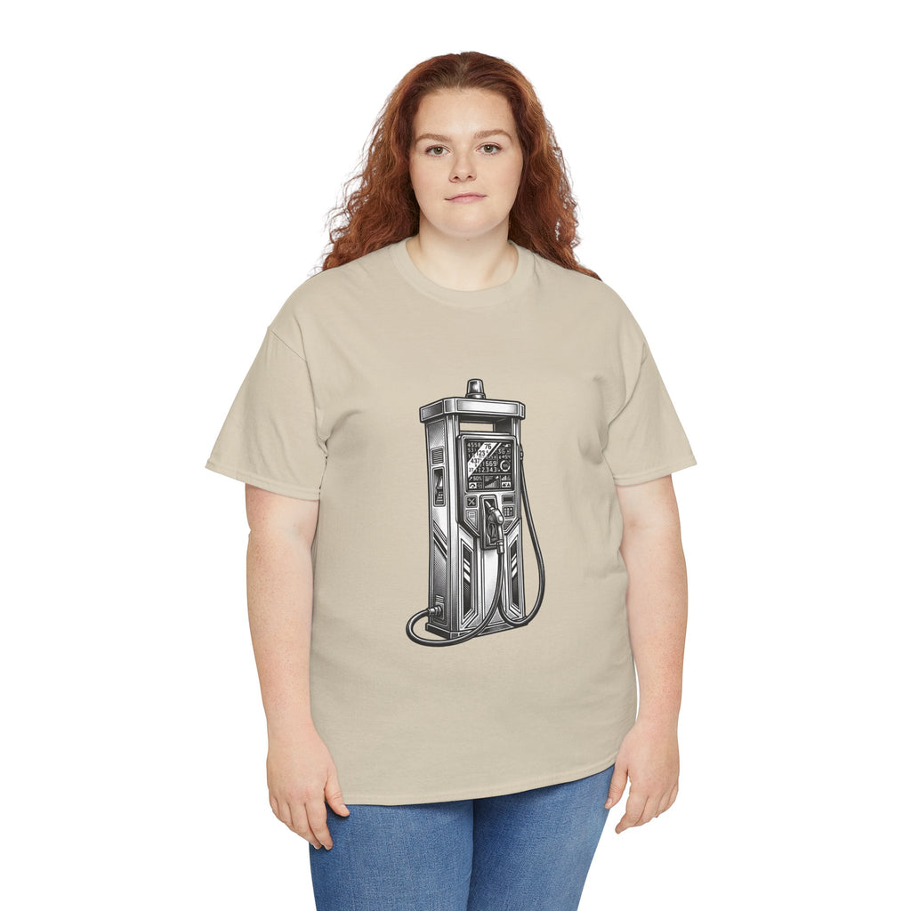 Gas Pump Tee — Retro Fuel Graphic Shirt with “2026 Inflation Whiplash Series” Back Text
