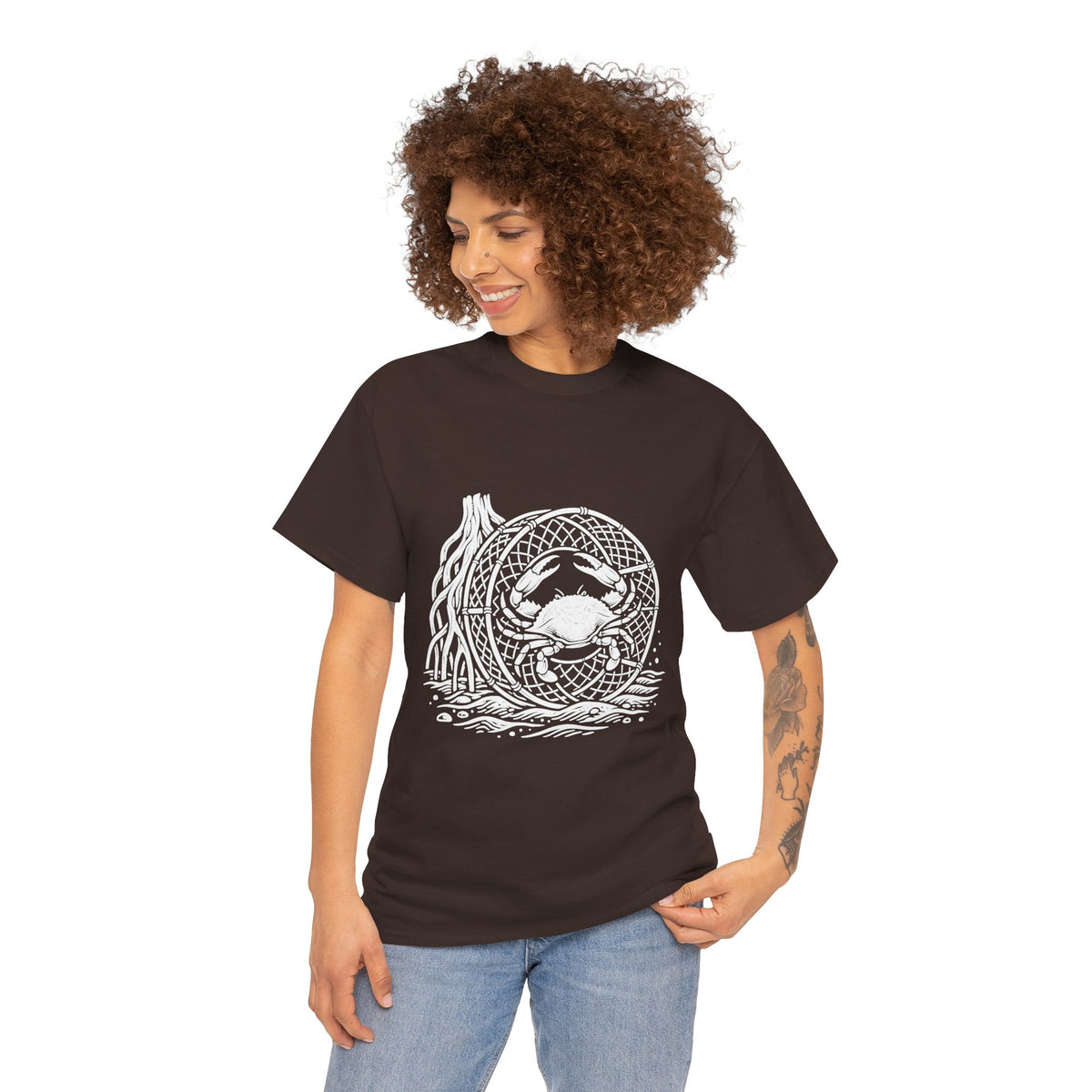 Crab Crew Graphic Tee — "Hauling Rebels Blue Crab Crew" Cotton T-Shirt