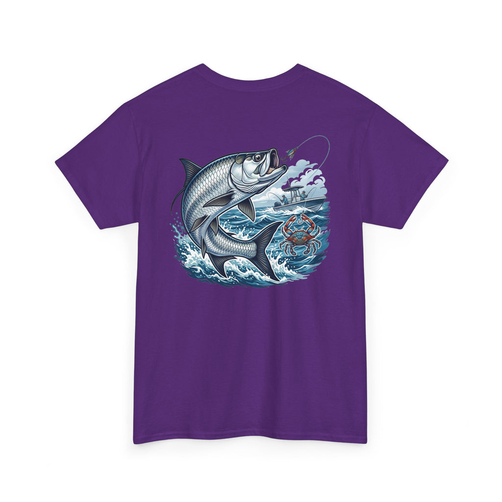 Tarpon Catch Graphic Tee — "Salt + Grit" Fishing Shirt