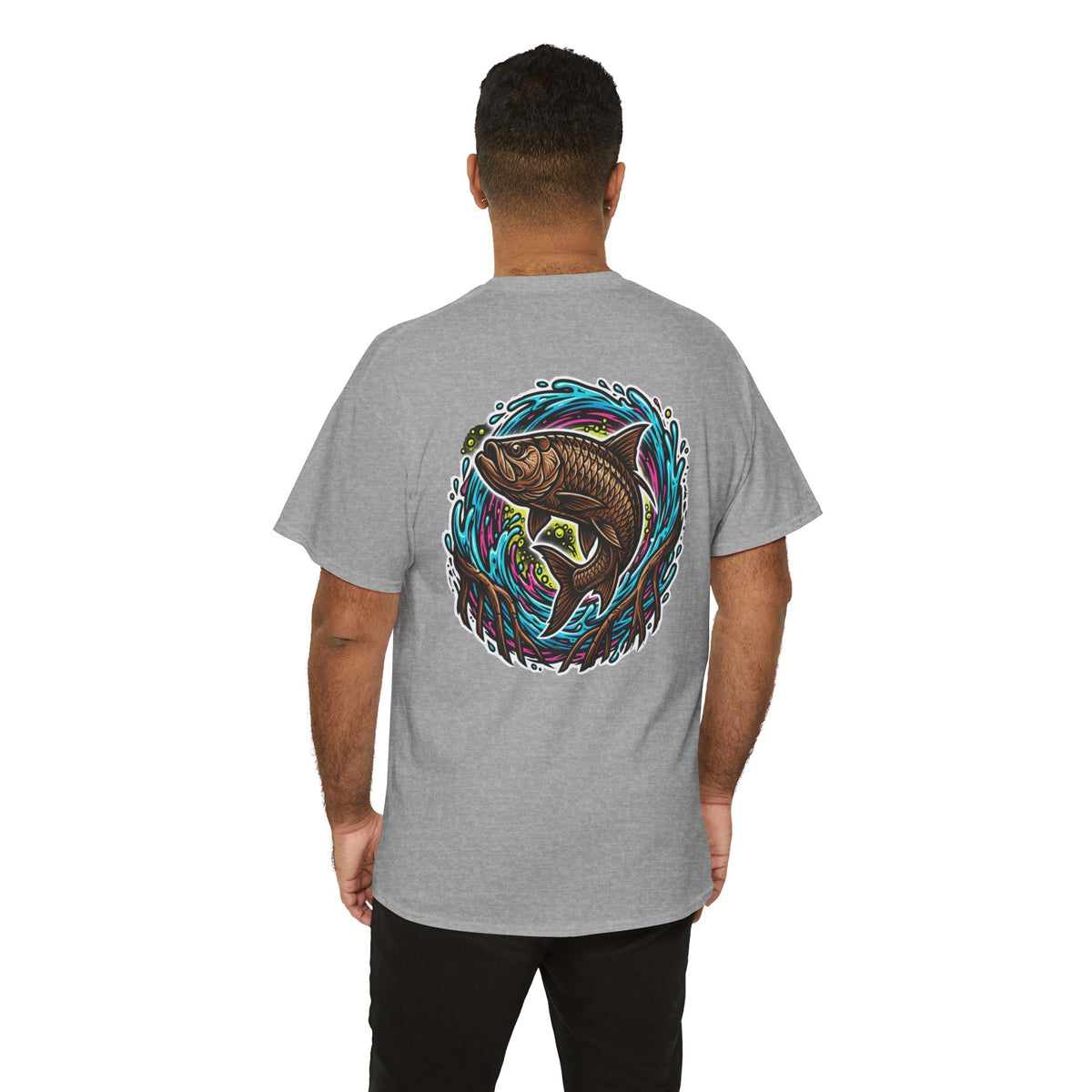 Tarpon Fishing Tee — "Salt Grit" Tarpon Graphic