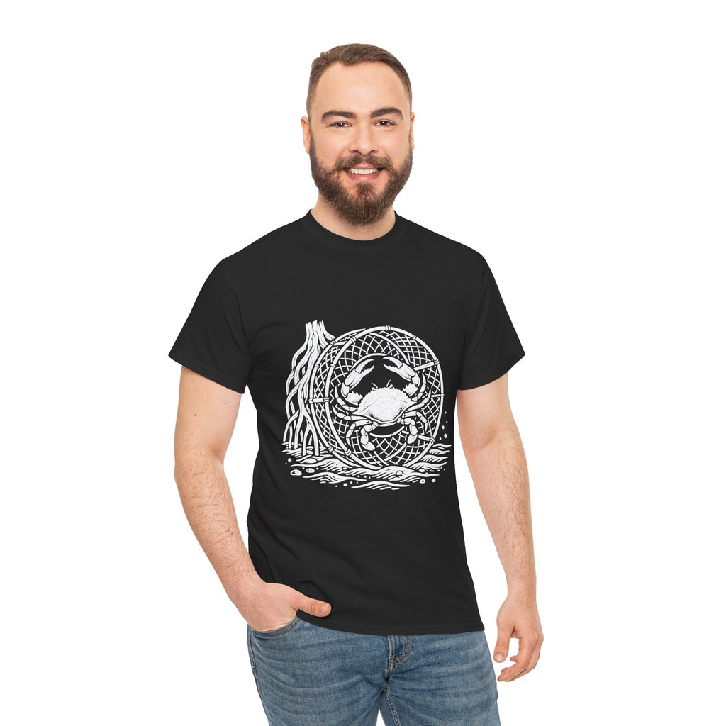 Crab Crew Graphic Tee — "Hauling Rebels Blue Crab Crew" Cotton T-Shirt